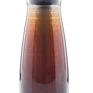 Tupperware Amber Glass Vase